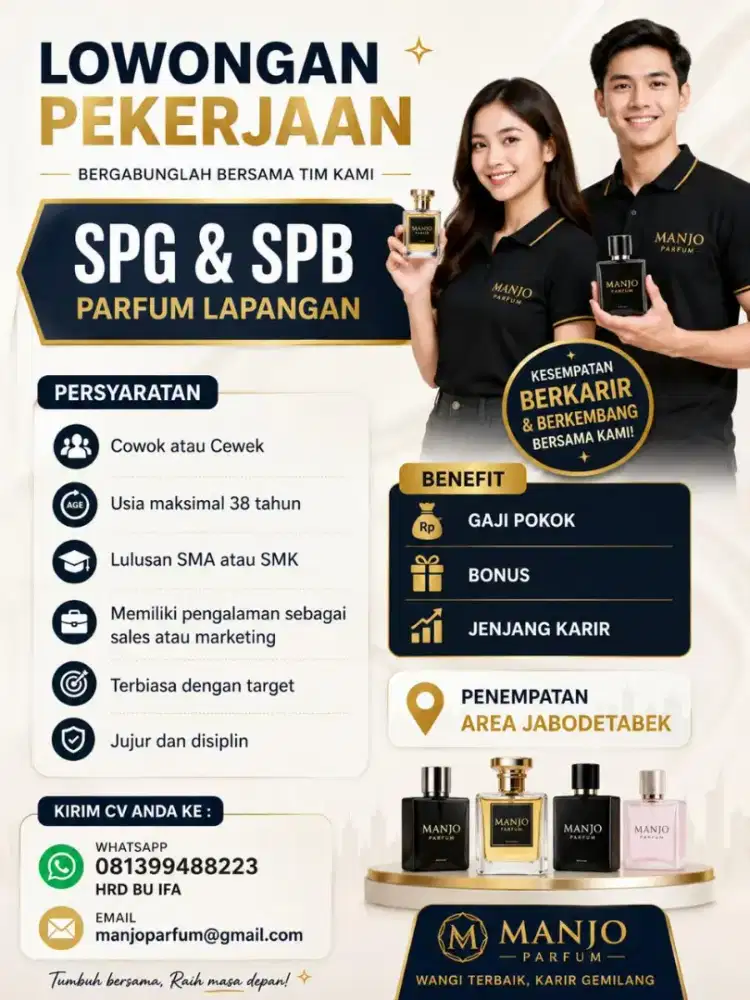 DIBUTUHKAN SPG & SPB PARFUM