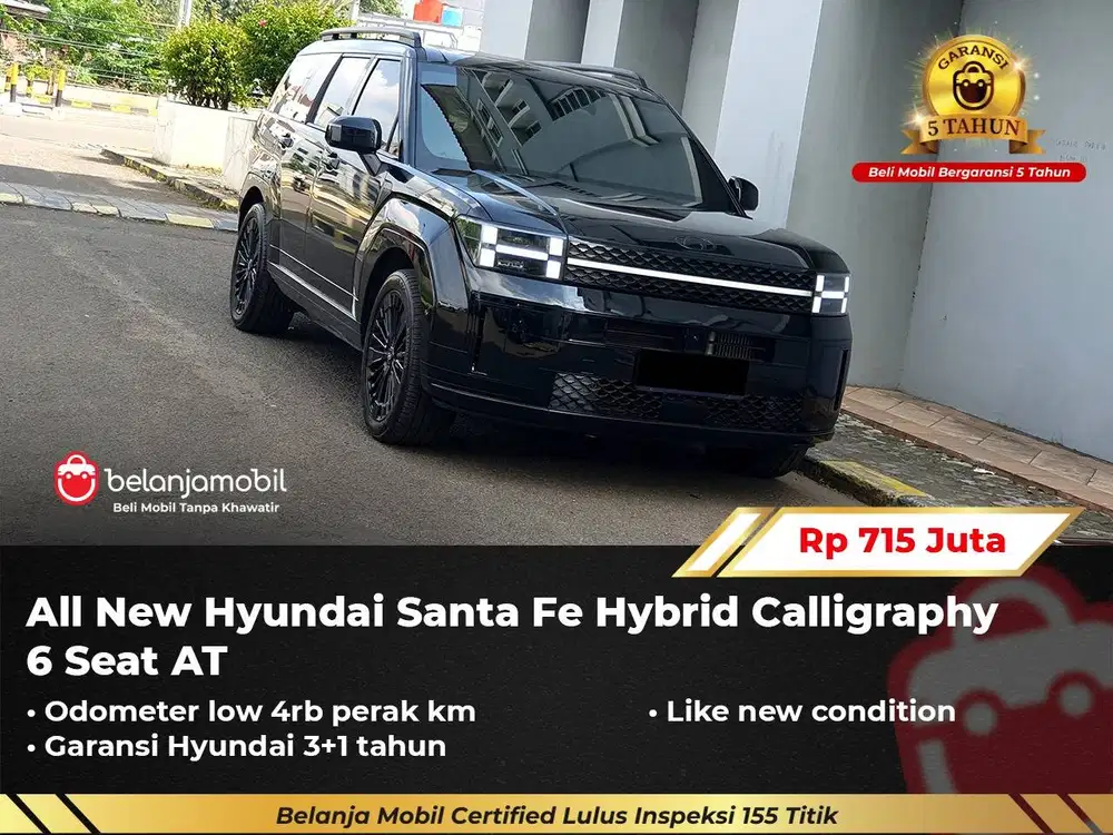 [LOW KM 4RB] Hyundai Santafe Santa Fe Hybrid HEV Calligraphy 2025/2026