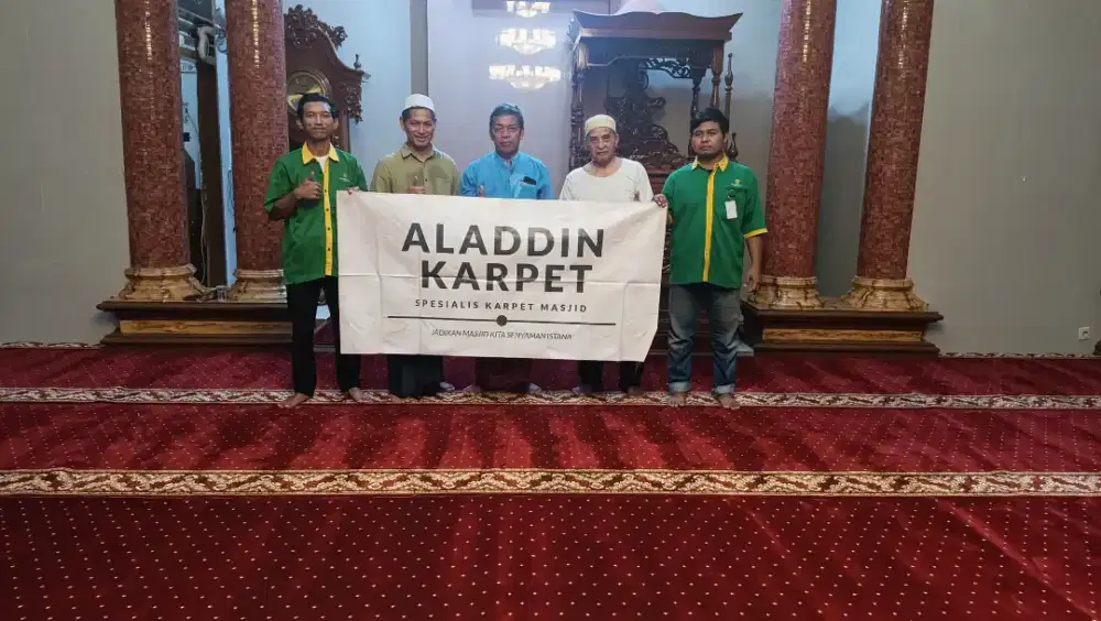 Karpet Masjid MURAH Tipe Al Namaz (14 mm) Free Pemasangan