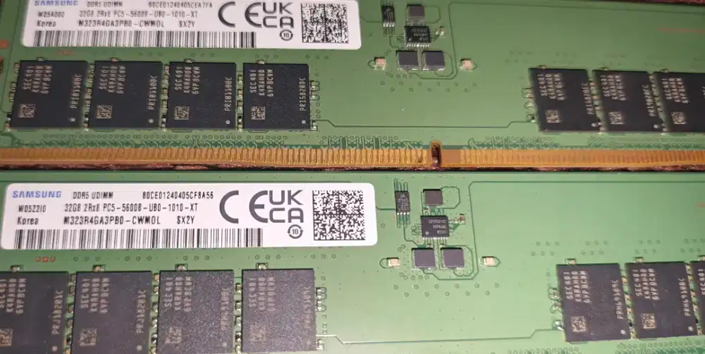 RAM 32GB DDR5 5600MHz PC5-5600B (1x32GB) ORIGINAL SAMSUNG MEMORY PC