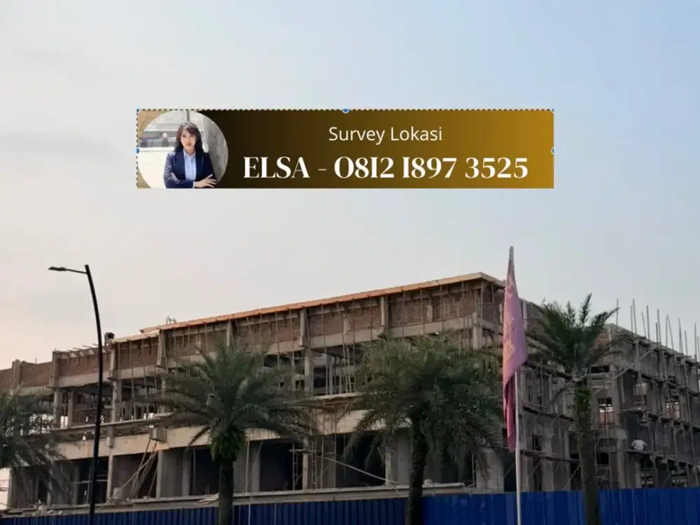 Ruko Lokasi Terbaik, Berhadapan Langsung dengan Taman Rasa, Harga 2M-An