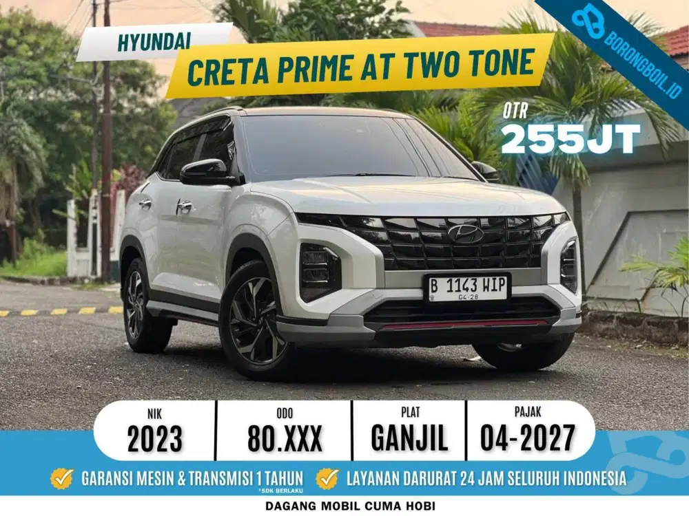 Hyundai Creta Prime AT 2023 Putih Two Tone 2024 hrv