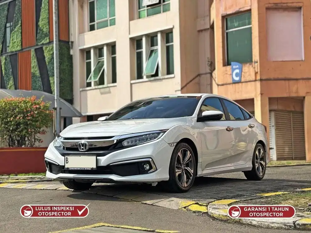 2019 Honda Civic Turbo ES Sedan 1.5 AT Putih Km 60rb Service Record