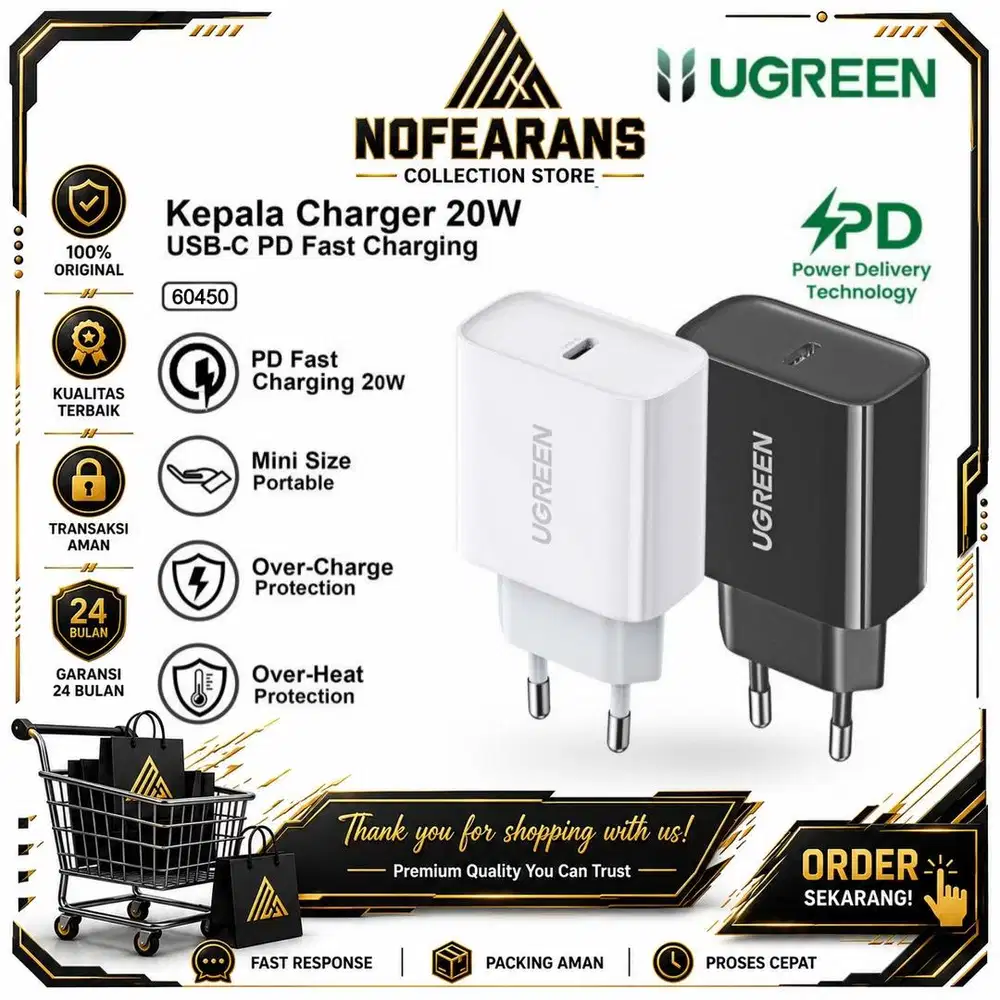ADAPTOR CHARGER UGREEN PD 20W 60450
