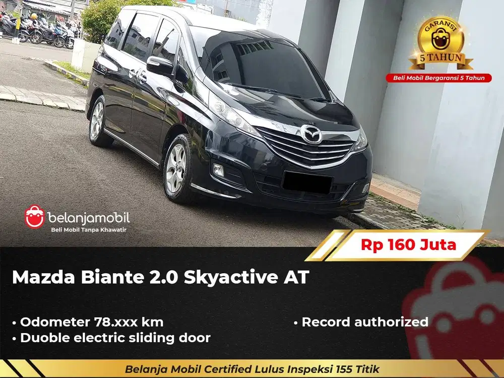 [ GARANSI 5TH ] Mazda Biante 2.0 Skyactive AT 2017/2018