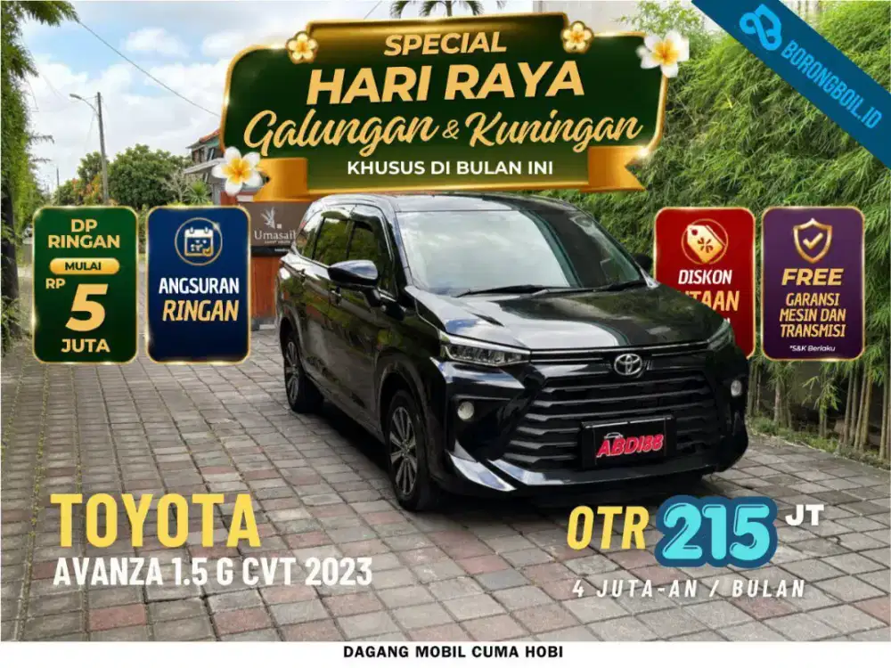 TOYOTA AVANZA 1.5 G CVT 2023 | ASLI BALI