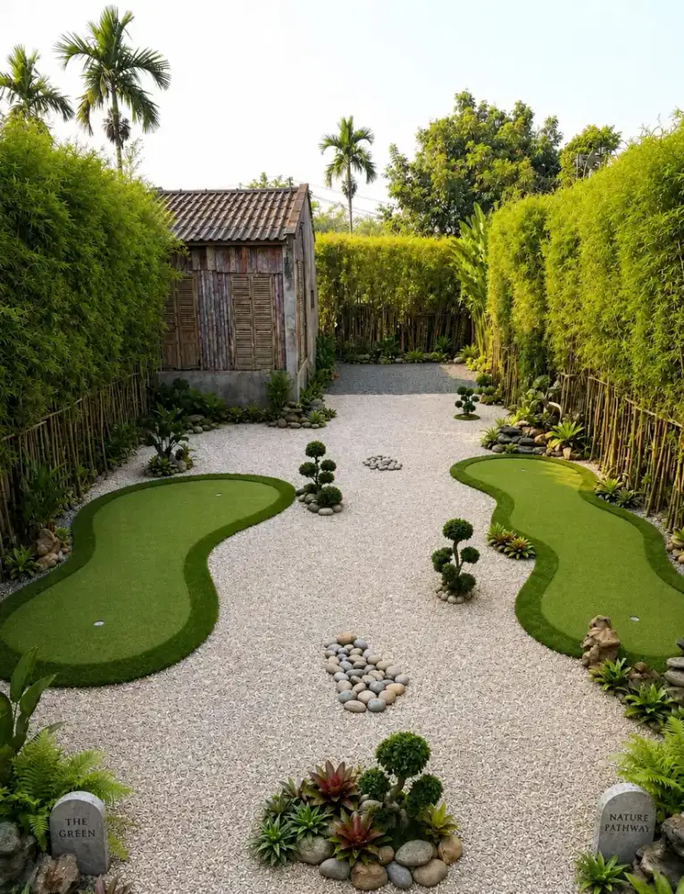 Rumput suntetis cocok untuk indoor dan outdoor
