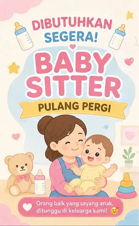 BABY SITTER - PENGASUH - PULANG PERGI