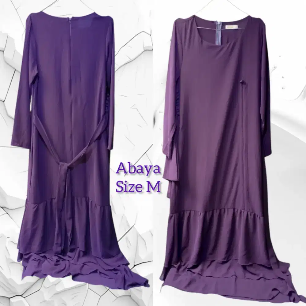 Pahami deskripsi 1 harga dapat 2 Abaya Muslimah Elegan dapat bonus