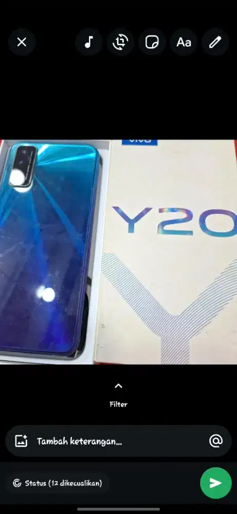 Dijual vivo y20 ram 3/64