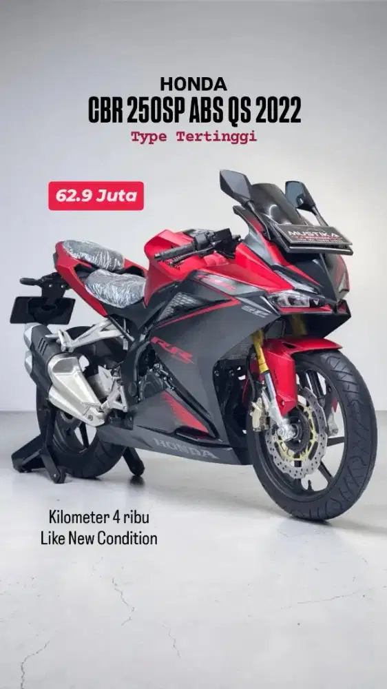 ODO 4RB‼️ Honda CBR 250RR ABS SP QS 2022 Kasta Tertinggi Mustika motor