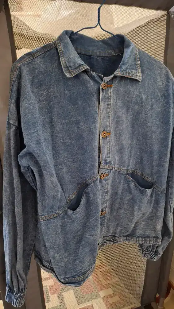 Jaket Jeans Wanita Snow Blue