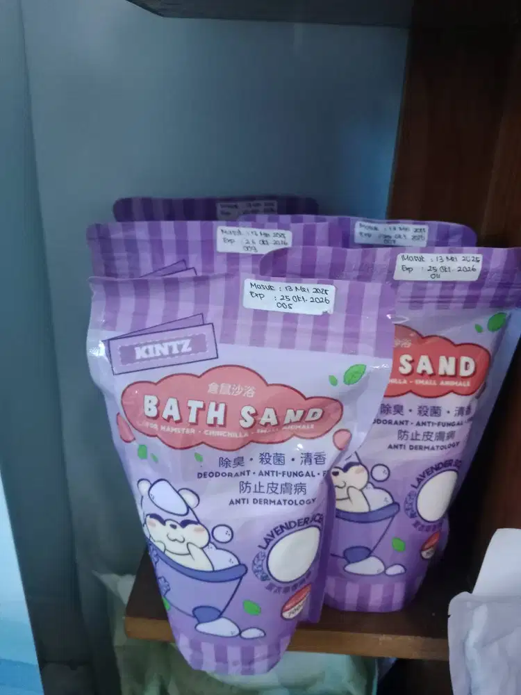 Kintz bathsand pasir hamster lavender 700gr