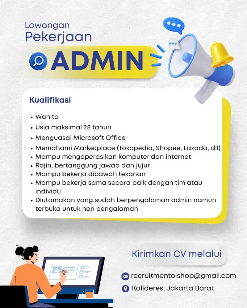 Loker Admin Olshop (data entry)