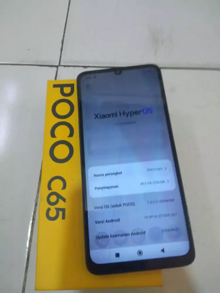 Dijual saja nih bekas anak pakai Poco C65 ram 8/256 lcdnya error
