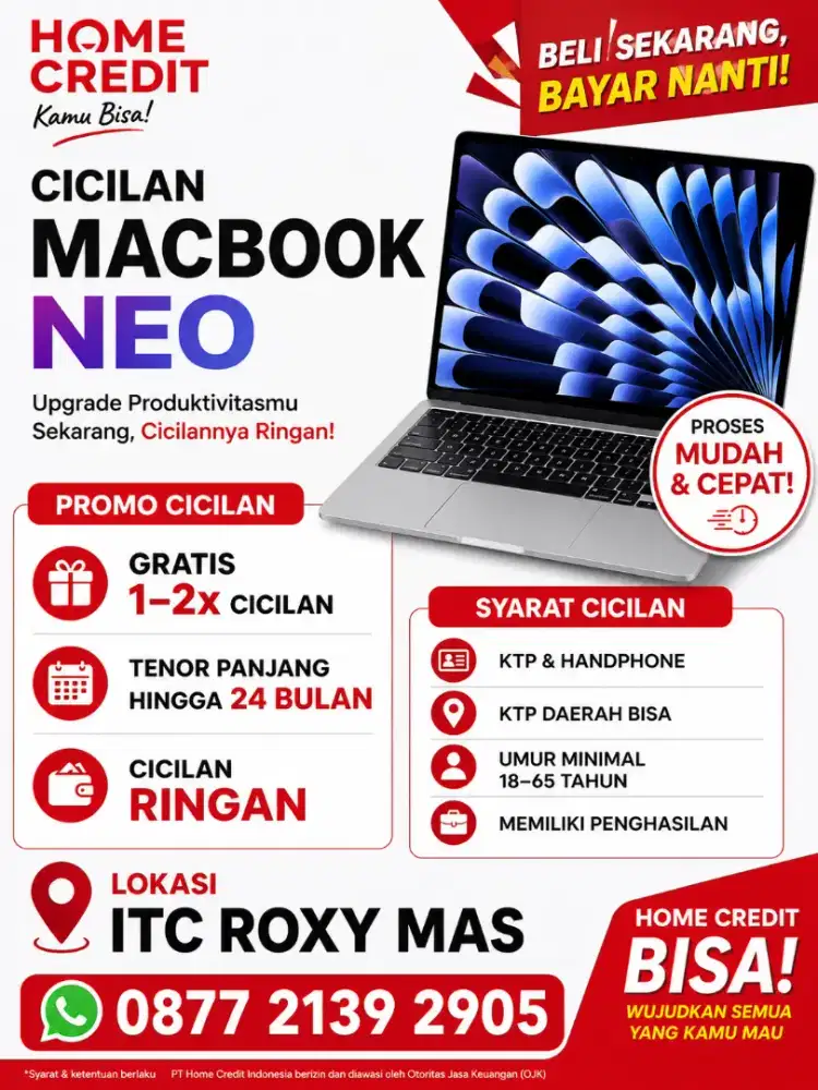 Promo cicilan macbook neo