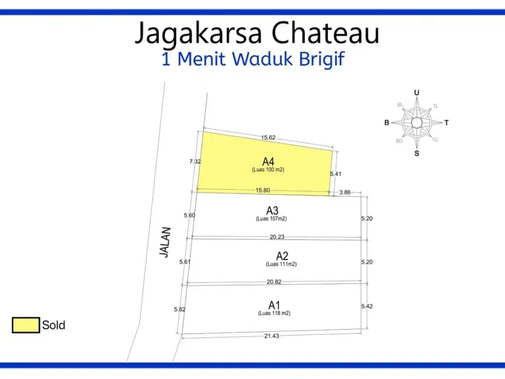 Tanah Premium 12 Menit Margo City Free SHM