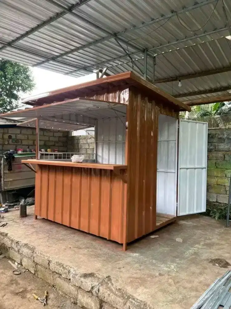 boot container/gerobak usaha yang simpel dan rapih