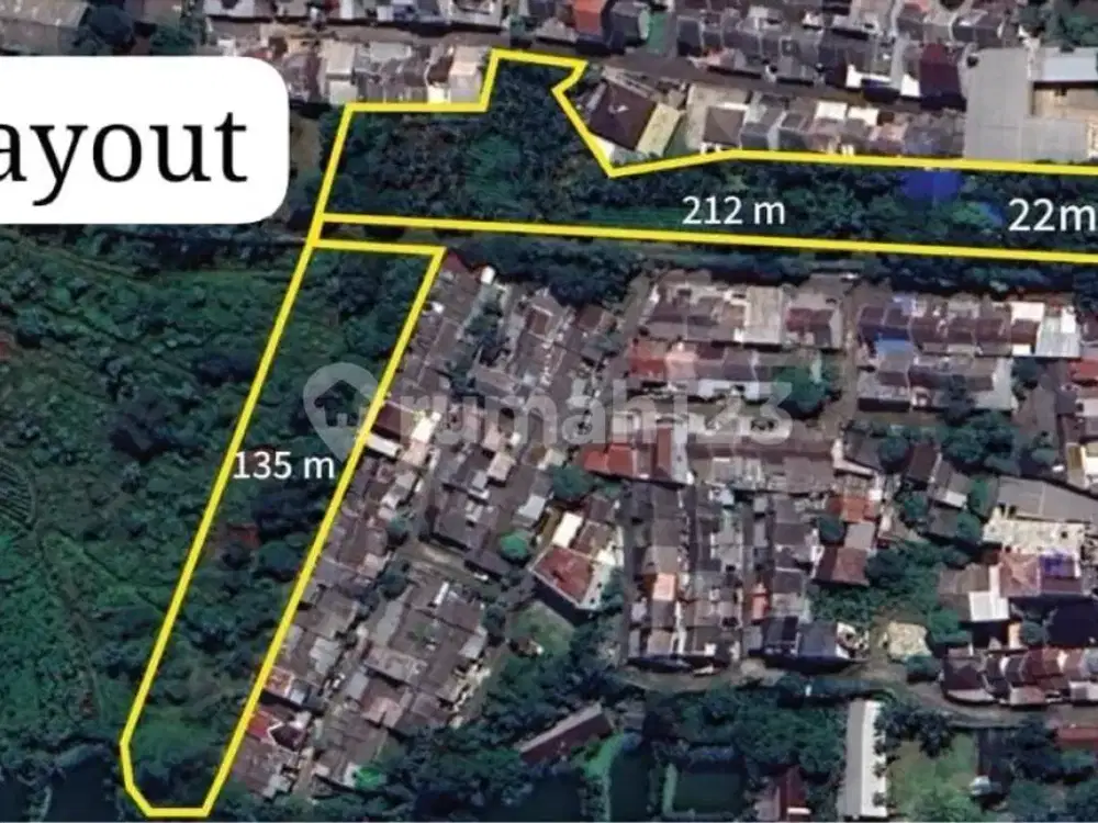 Tanah Luas Murah Cocok untuk Perumahan di Pinggir Jalan Raya Curug Bojongsari Depok Bojong Sari, Depok