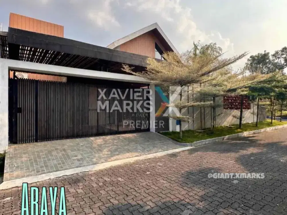 Rumah Modern Harga Affordable plus private pool di Araya depan Malang