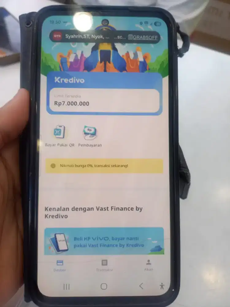 Cicil hp vivo pakai vast finance