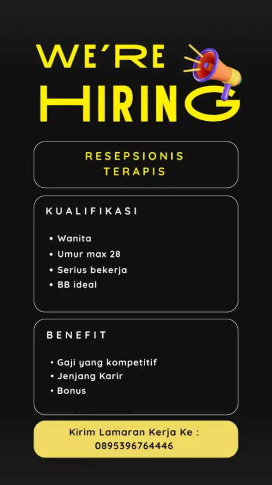 lowongan SPG, GRO, Terapi refleksi