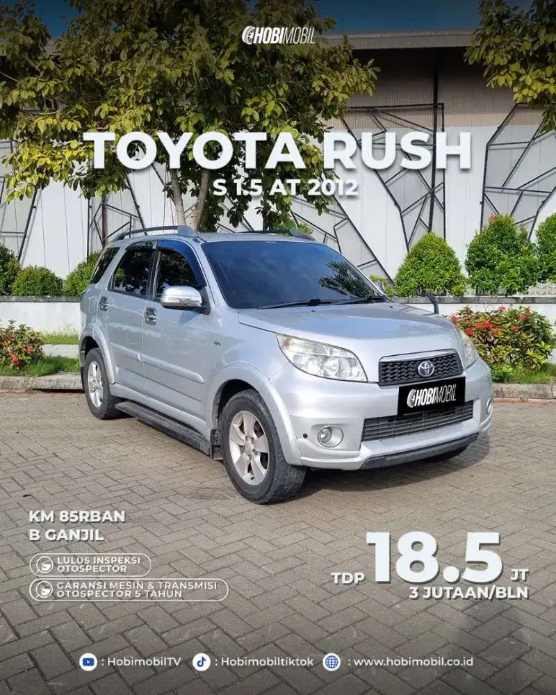 GARANSI MESIN 5 TAHUN Toyota Rush 1.5 G TRD at 2012