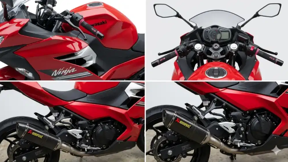 DI JUAL Ninja 250 Tahun 2023 Warna Merah