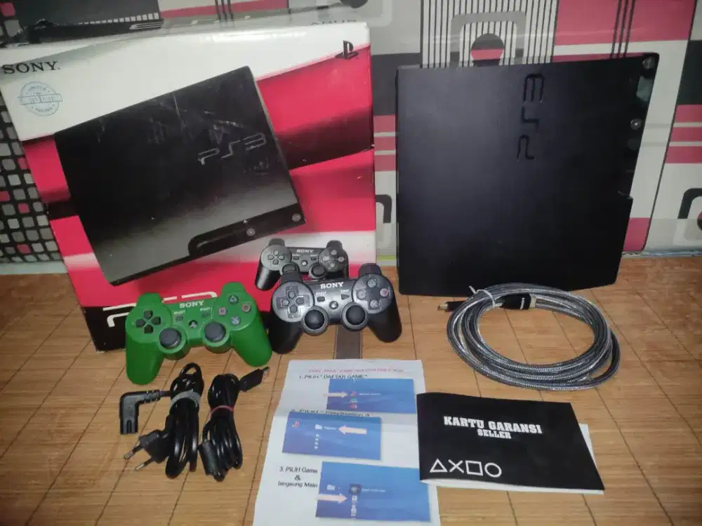 PS3 Slim 500gb Fullset dan Fullgame