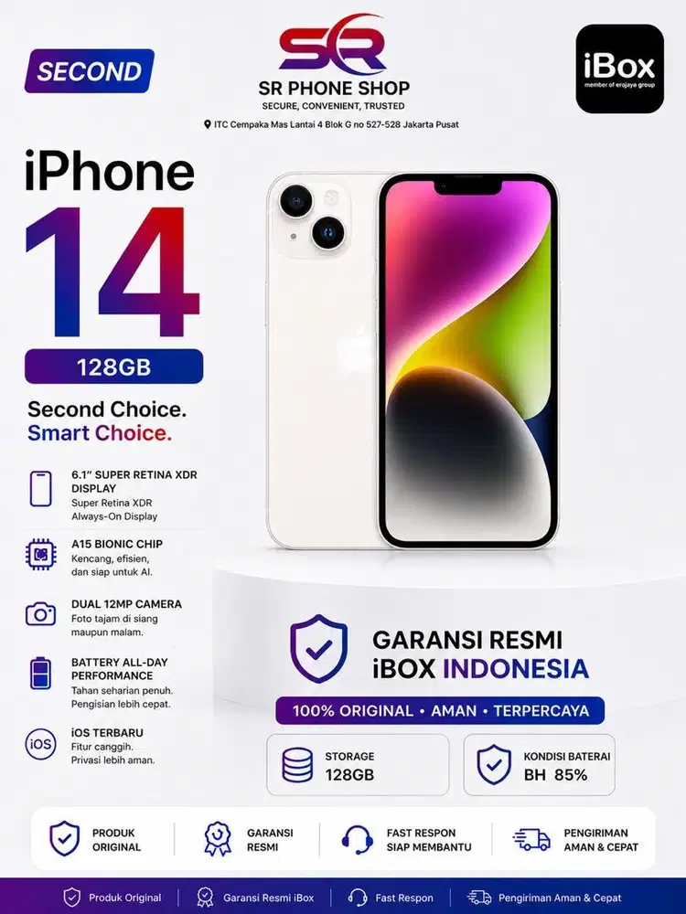 Iphone 14 128GB Ibox