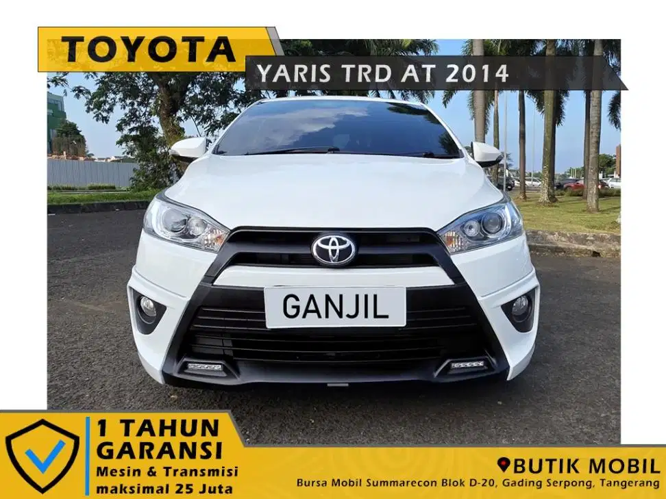 TDP 15 juta. Yaris TRD Sportivo 1.5 AT 2014 Putih