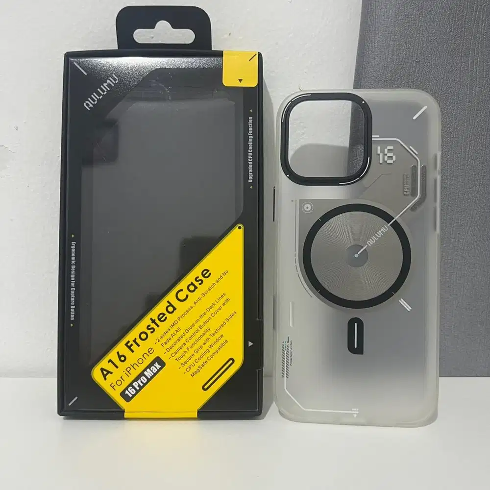 Aulumu Frosted Gray/white Case Iphone 16 Pro Max Second