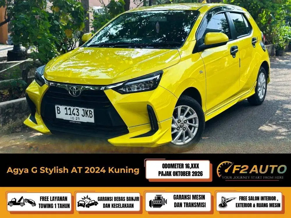 Agya G CVT 2024 Kuning