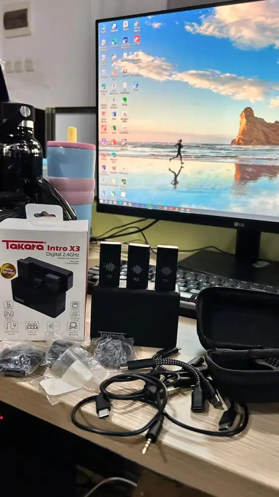 Mic Wireless Takara Intro X3 Golden Upgraded