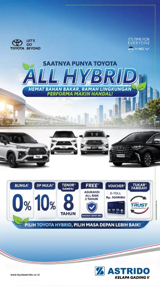 Toyota Hybrid Masa Depan Lebih Baik.