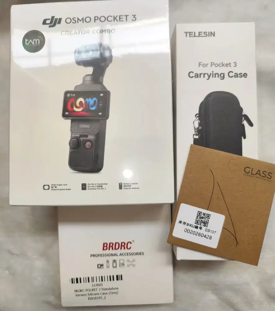 Kamera DJI Pocket 3 Creator Combo VLOG Mic Segel GARANSI TAM alt Gopro