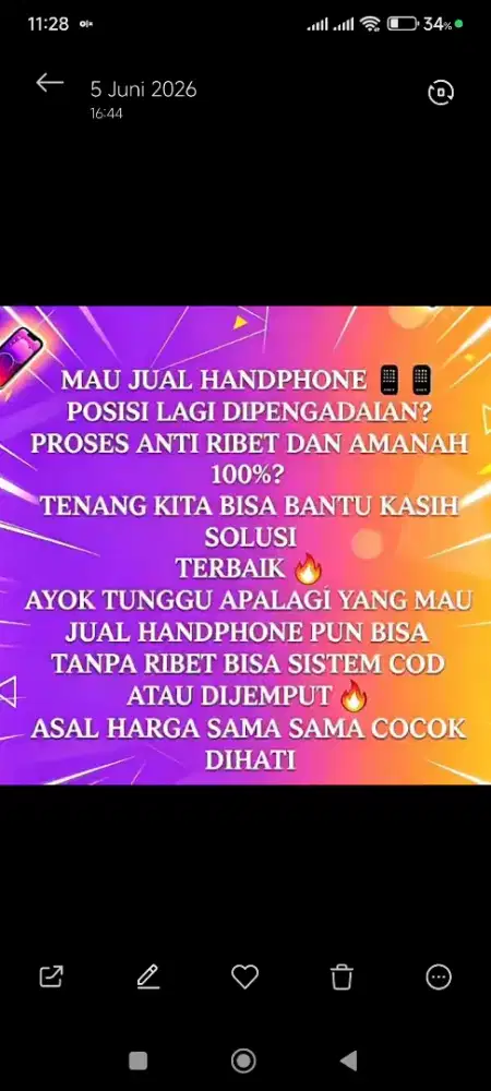 Terima jual beli hp
