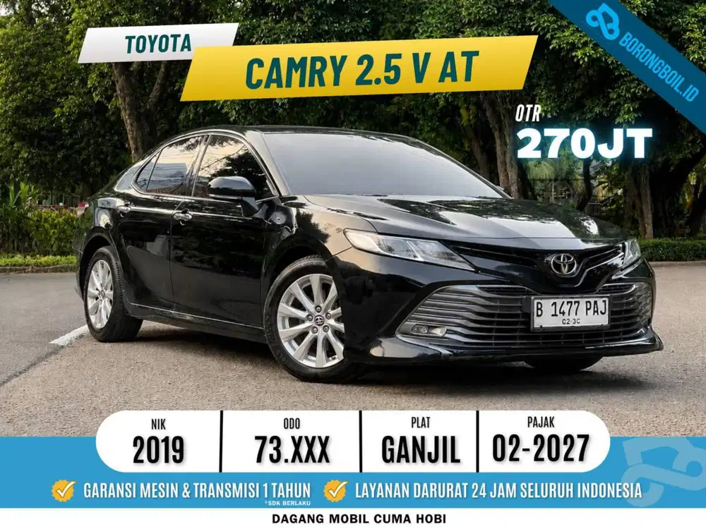 Toyota Camry 2.5 V AT 2019 Hitam metalik