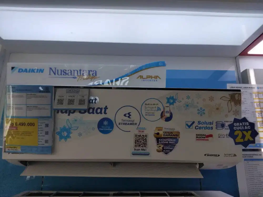 AC DAIKIN 0.5PK Inverter 310watt Alpha Series