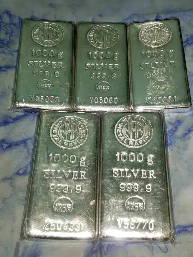 Perak Nadir 1kg ada 10kg (45.000rb/gram)