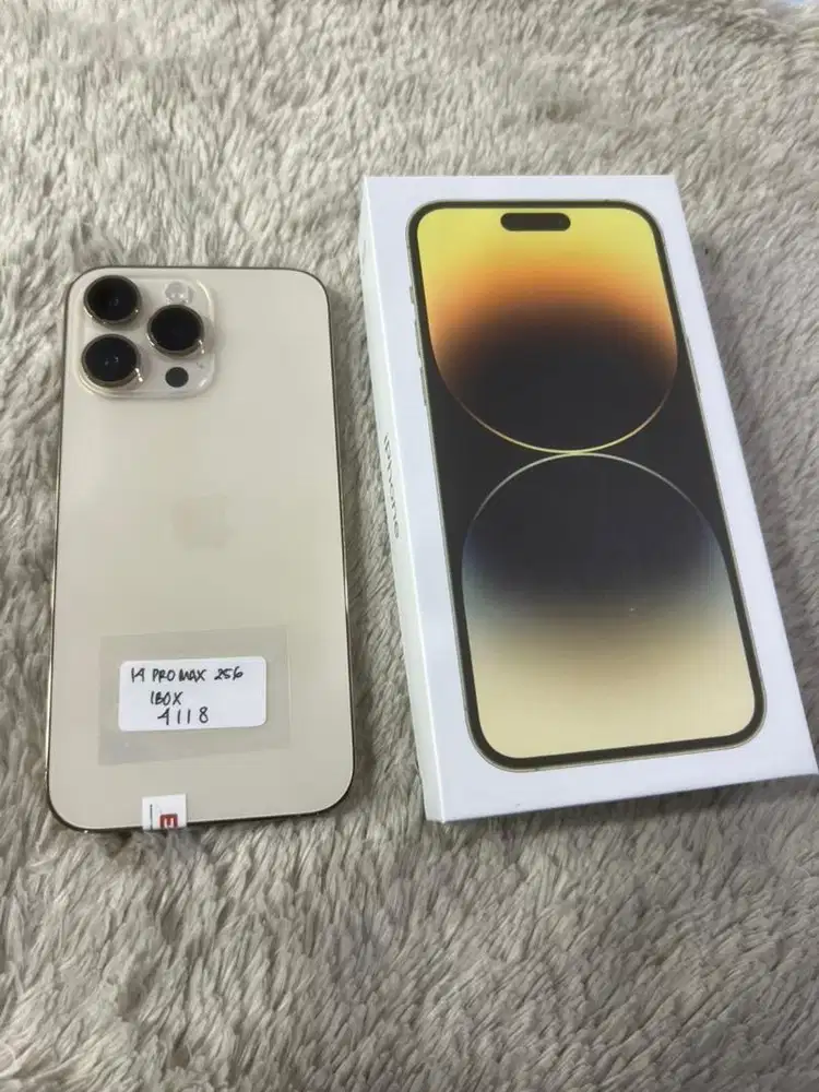 Iphone 14 pro max 256 gb ibox fullset oem mulus
