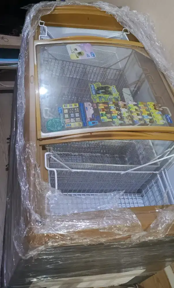 FREEZER SLIDING SECOND 330L FREEZER SHOWCASE SIAP PAKAI