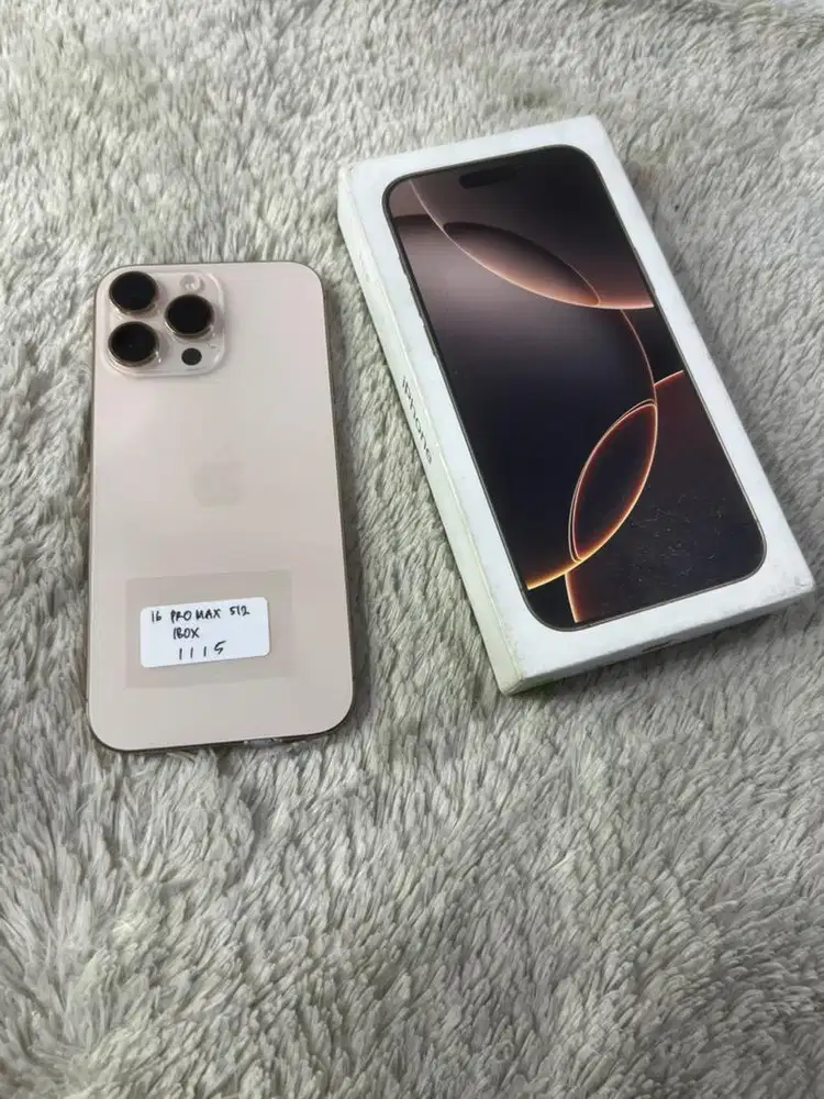 Iphone 16 pro max 512 gb inbox fullset ori mulus