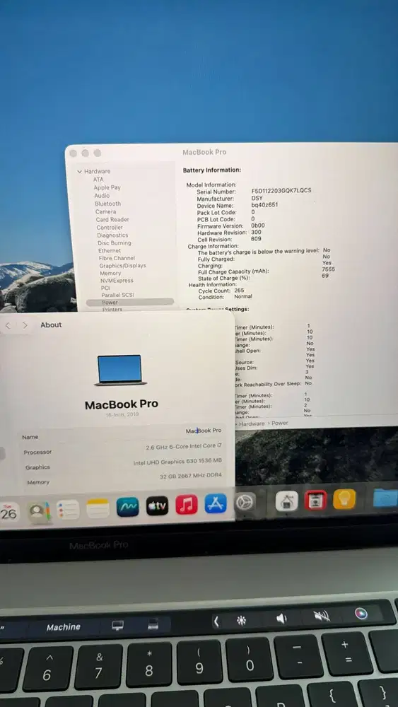 Macbook Pro 16 Inch 2019 Core i7 - 32 GB - 512 SSD (SALES)