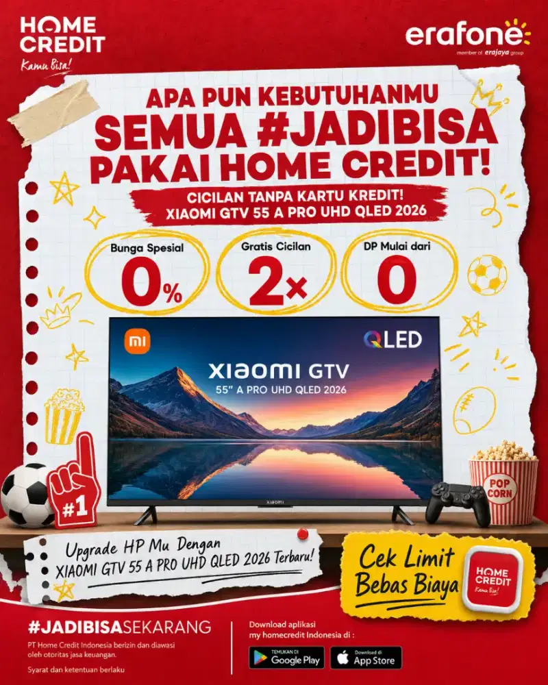 PROMO XIAOMI GTV 55 A PRO UHD QLED 2026 TERMURAH SEKOTA PALEMBANG