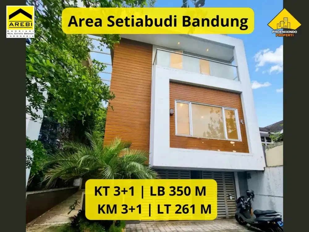 Dijual Rumah Semi Furnished Area Setiabudi Bandung LT 261 m² | LB 350 m² | 2,5 Lantai | Rp 4,5 Milyar