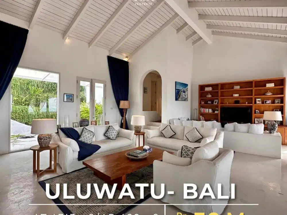 For Sale Luxury Villa, Ocean View Fully Furnished & Halaman Luas di Uluwatu