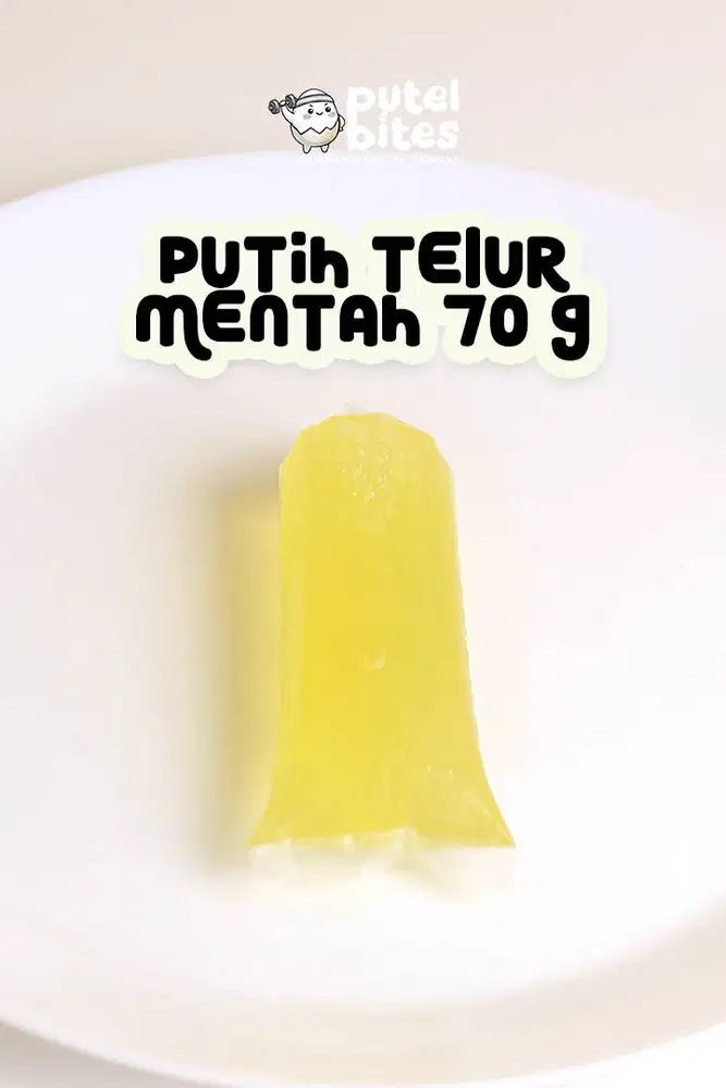 Putih Telur Mentah 70 g Putel Bites