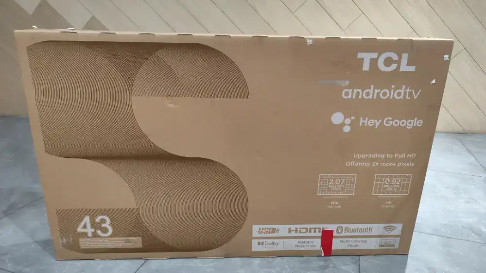 Hot Sale TCL SmartTV FHD GOOGLE TV 43S54000A, barang baru masih segel.