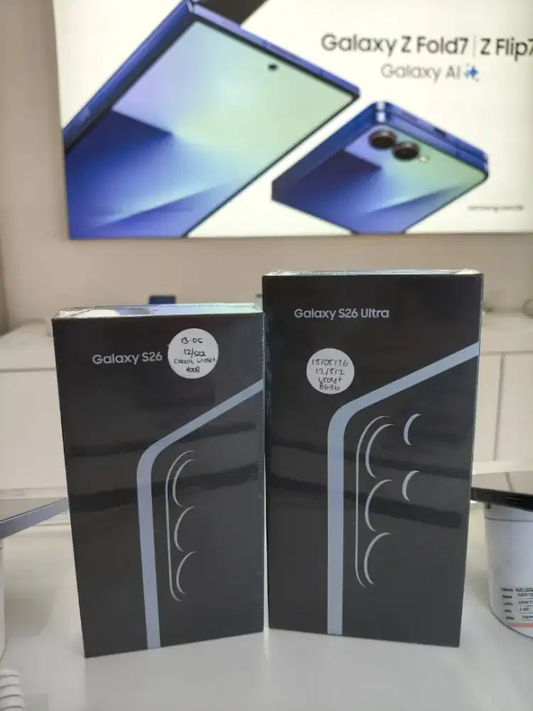 New Samsung Galaxy S26 Series, barang masih segel box & garansi resmi.